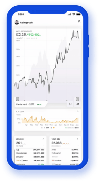 Aplicación móvil de seguimiento de cartera con datos de criptomonedas actualizados en tiempo real